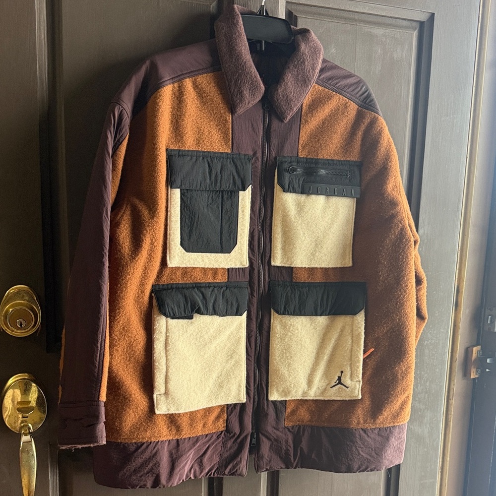 NIKE Jordan Color Block Cozy Girl Jacket